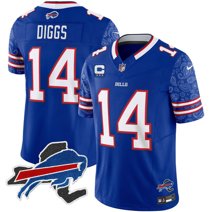 Men's Bills New York Patch Vapor Limited Jersey V2 - All Stitched