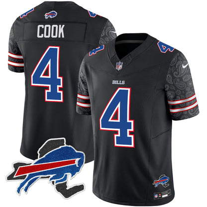 Men's Bills New York Patch Vapor Limited Jersey V2 - All Stitched
