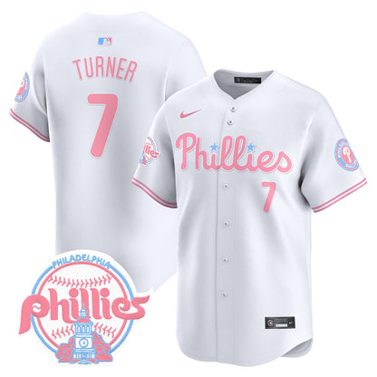 Unisex Phillies Bubblegum Pink Vapor Premier Limited Jersey V2 - All Stitched