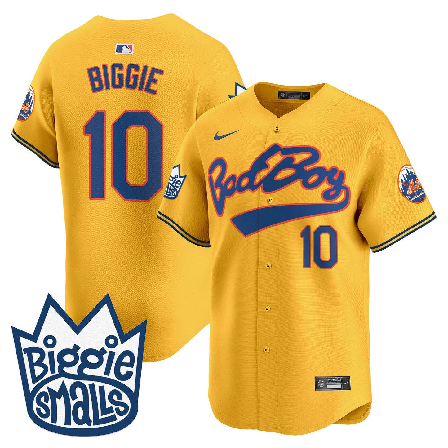Men's Mets Biggie Smalls Vapor Premier Limited Jersey - All Stitched