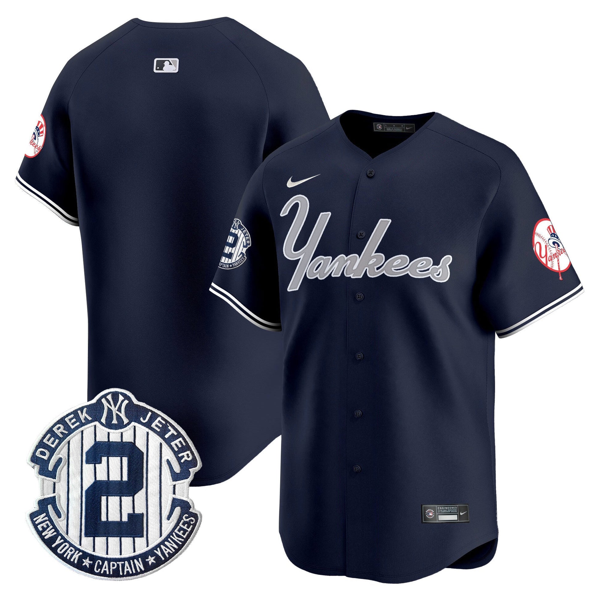 Men's Yankees Throwback Vapor Premier Limited Jersey V2 - All Stitched