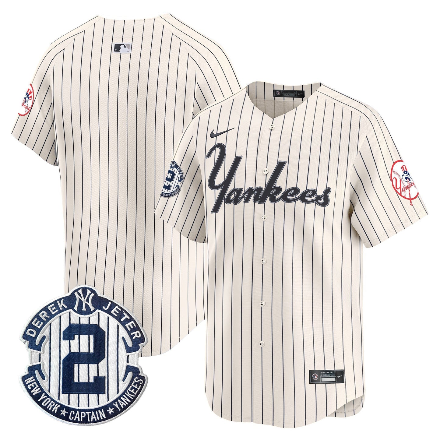 Men's Yankees Throwback Vapor Premier Limited Jersey V2 - All Stitched