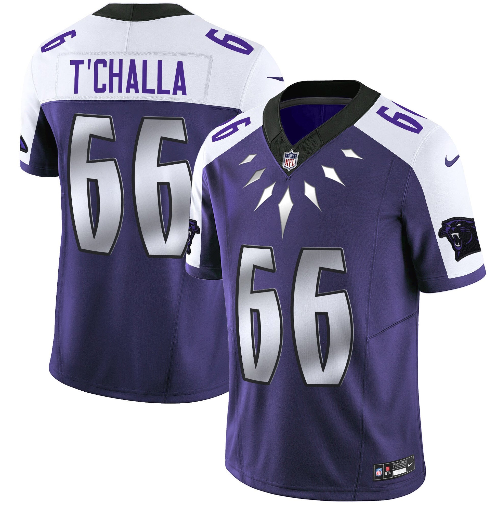 Men's Carolina Panthers Wakanda Vapor Limited Jersey - All Stitched