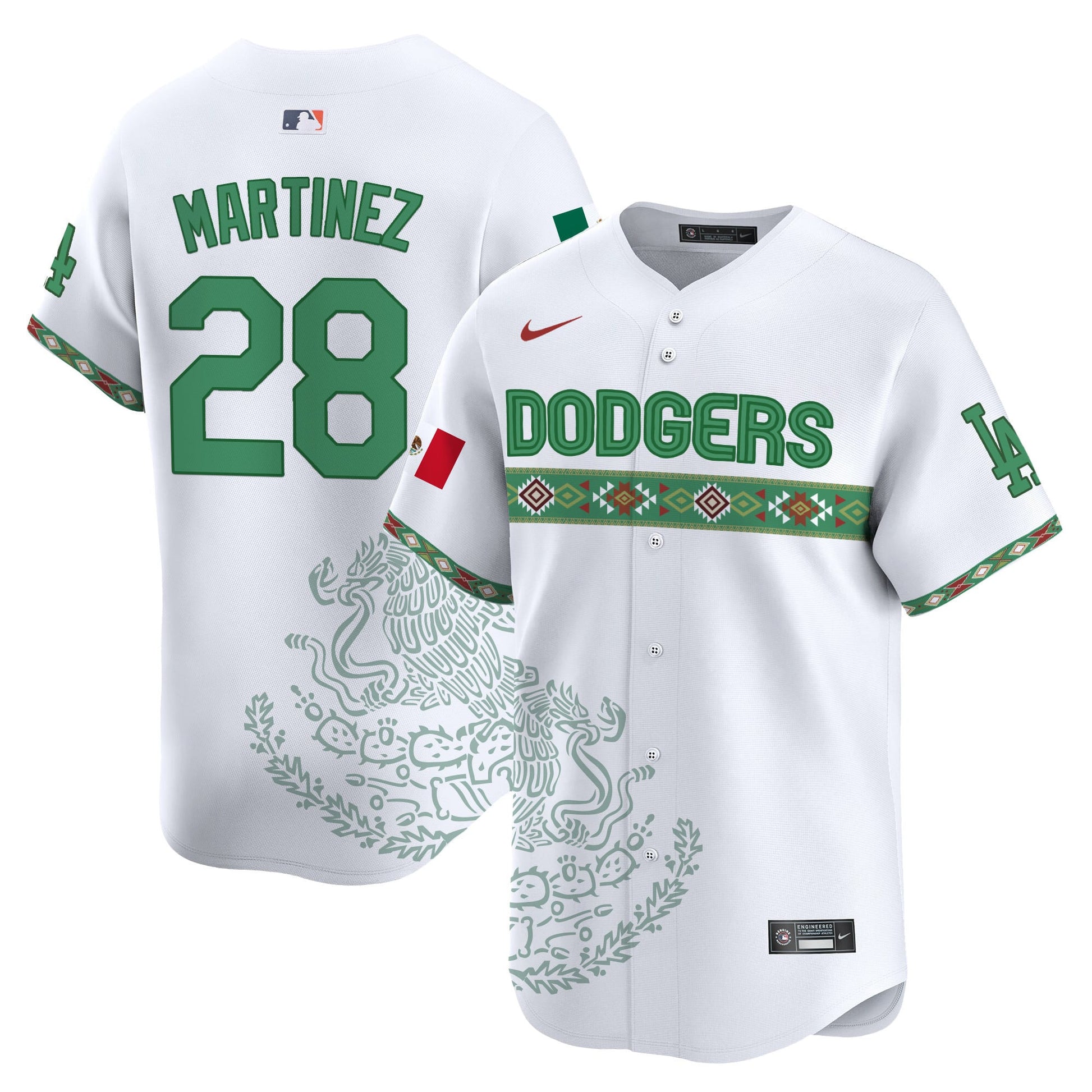 Los Angeles Dodgers Mexico Vapor Premier Limited Jersey V3 - Printed