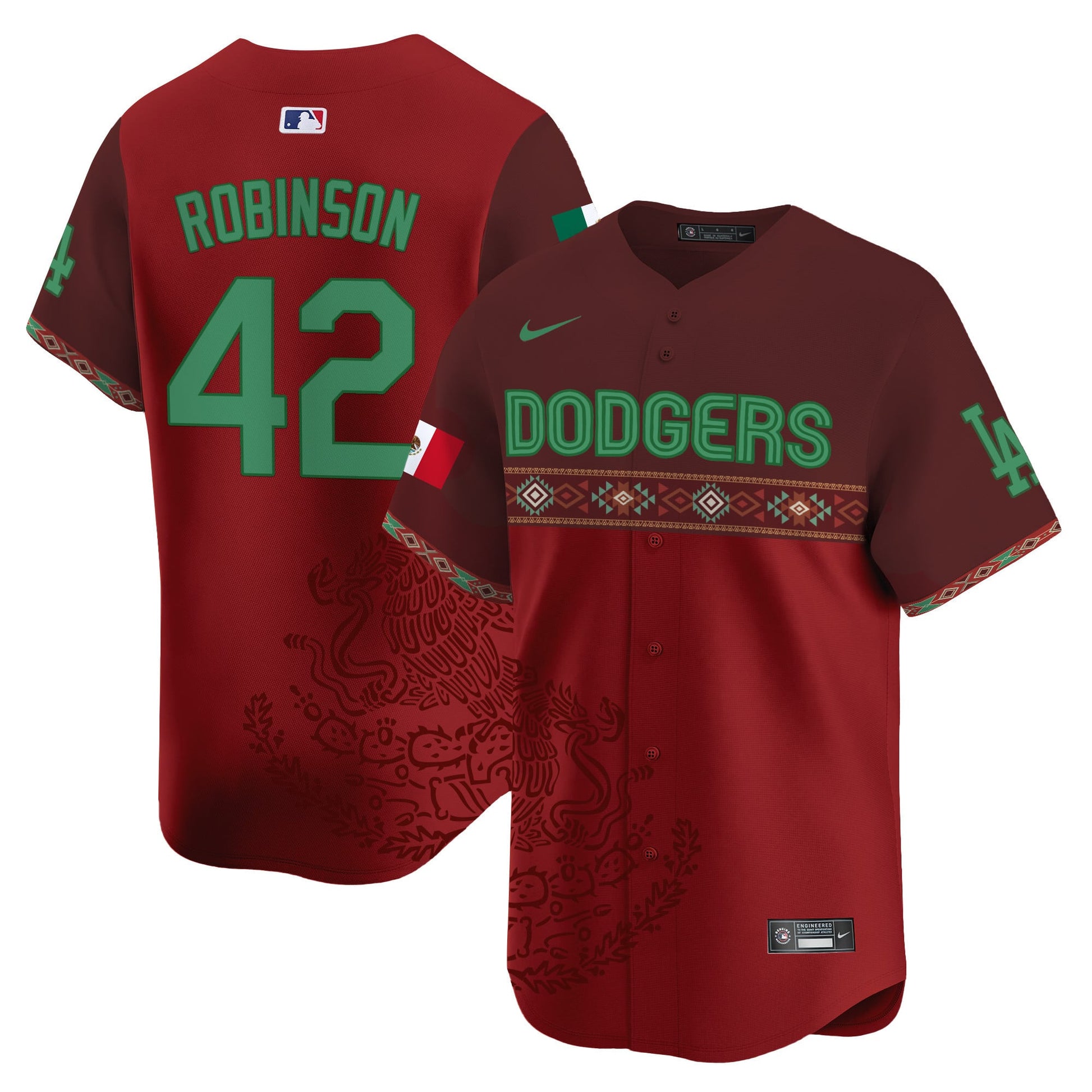 Los Angeles Dodgers Mexico Vapor Premier Limited Jersey V3 - Printed