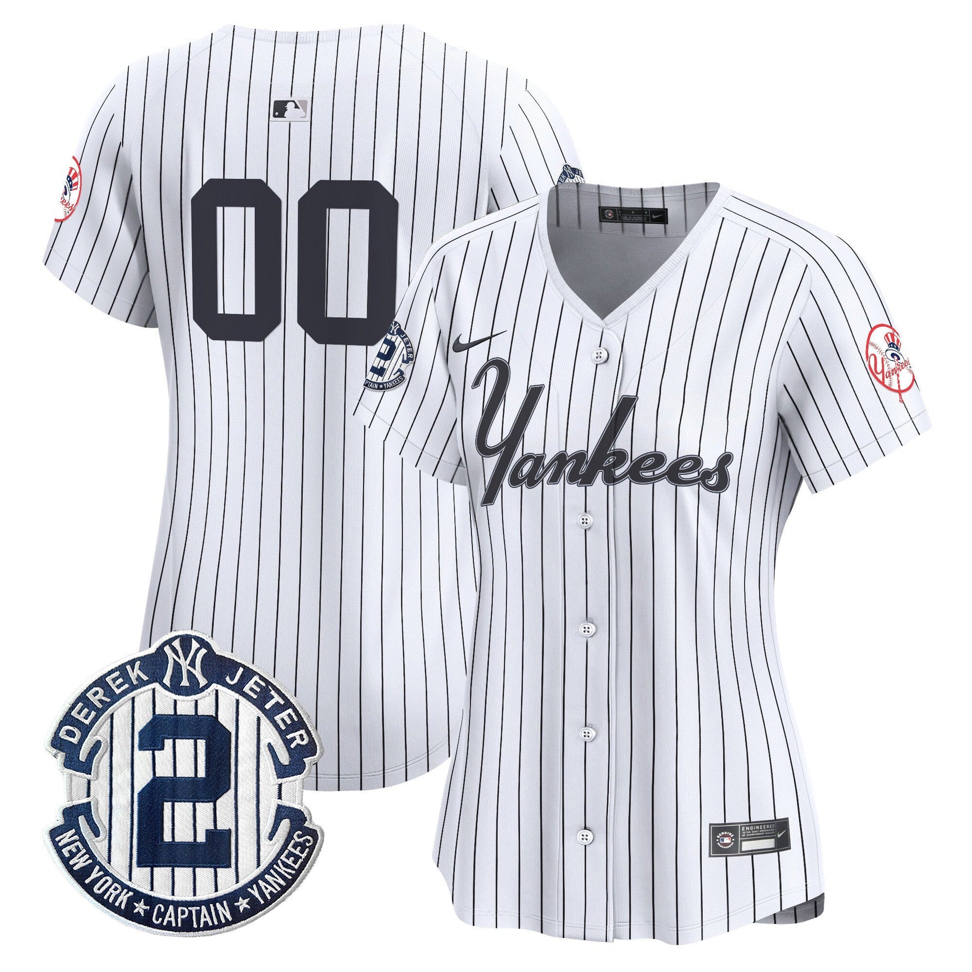 Yankees Throwback Vapor Premier Limited Custom Jersey V2 - All Stitched