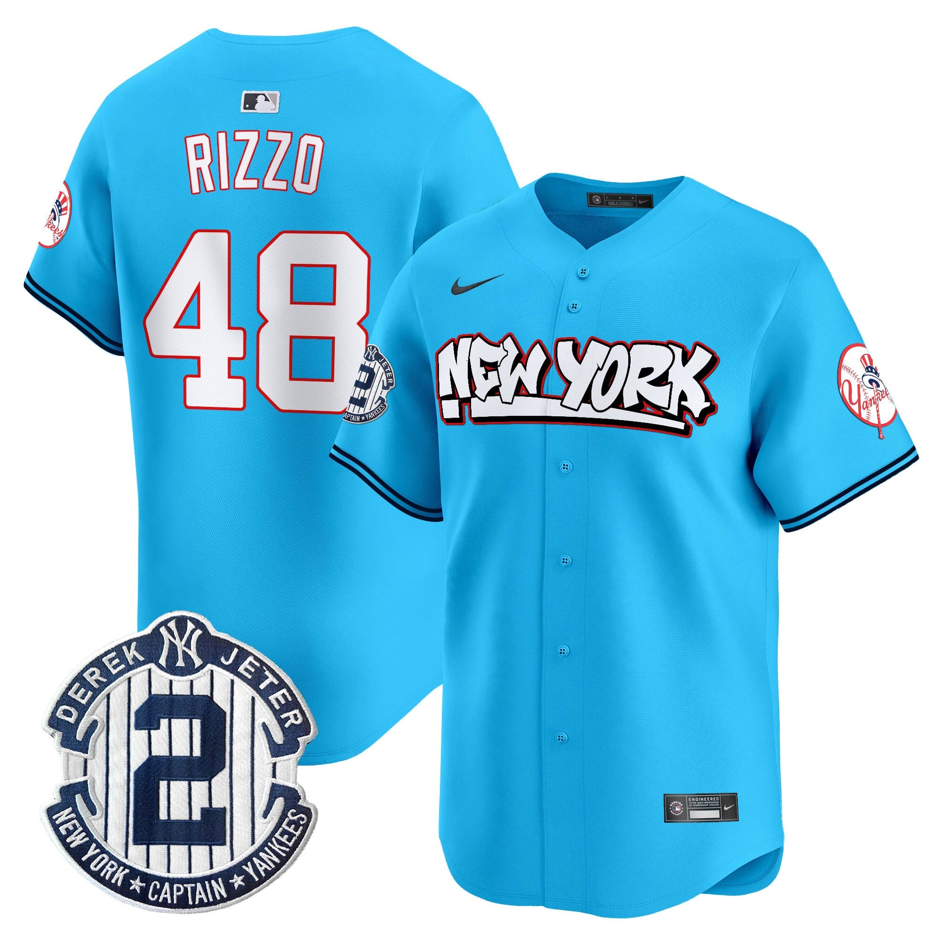 Men's New York Yankees Graffiti Vapor Premier Limited Jersey V2 - All Stitched