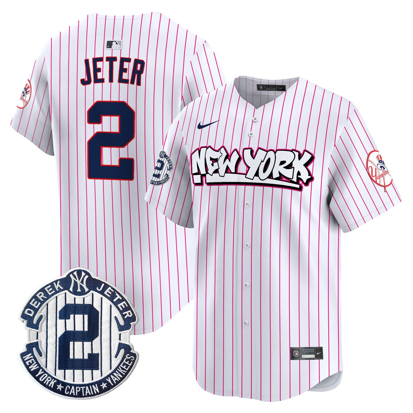 Men's New York Yankees Graffiti Vapor Premier Limited Jersey V2 - All Stitched