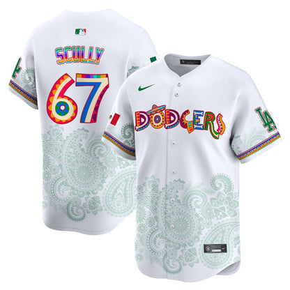 Los Angeles Dodgers Paisley Mexico Vapor Premier Limited Jersey - Printed