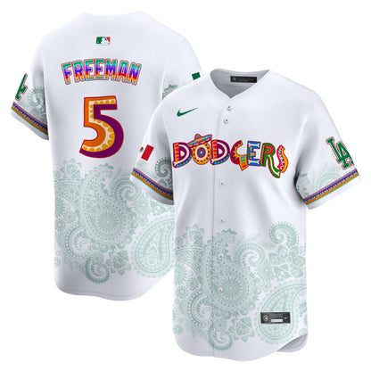 Los Angeles Dodgers Paisley Mexico Vapor Premier Limited Jersey - Printed