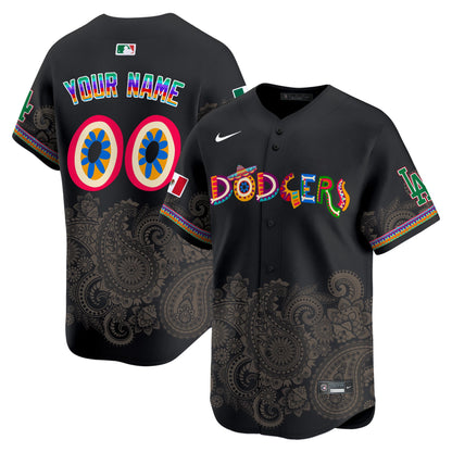 Los Angeles Dodgers Paisley Mexico Vapor Premier Limited Custom Jersey - Printed