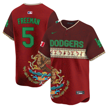Los Angeles Dodgers Mexico Aztec Vapor Premier Limited Jersey V2 - Printed