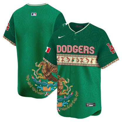 Los Angeles Dodgers Mexico Aztec Vapor Premier Limited Jersey V2 - Printed