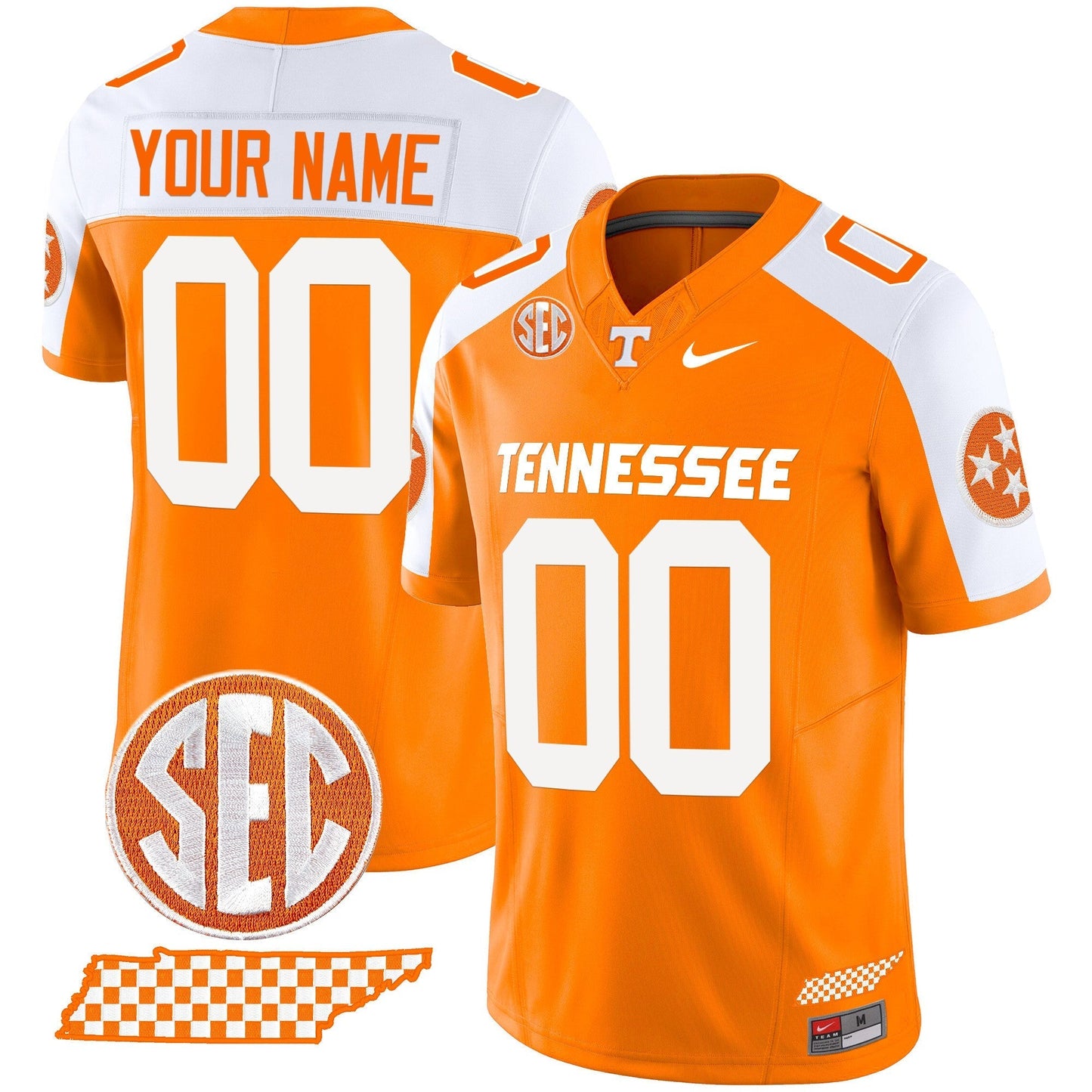 TENN 2024 Checkerboard Vapor Limited Custom Jersey - All Stitched