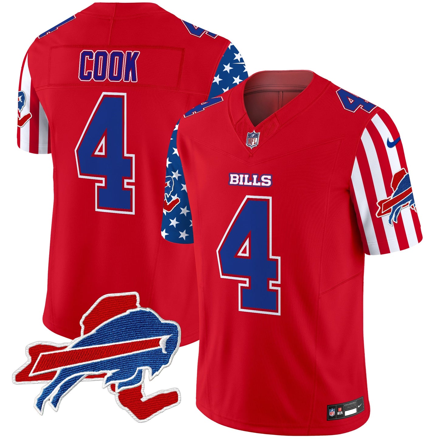 Men's Bills American Style Vapor Limited Jersey - All Stitched