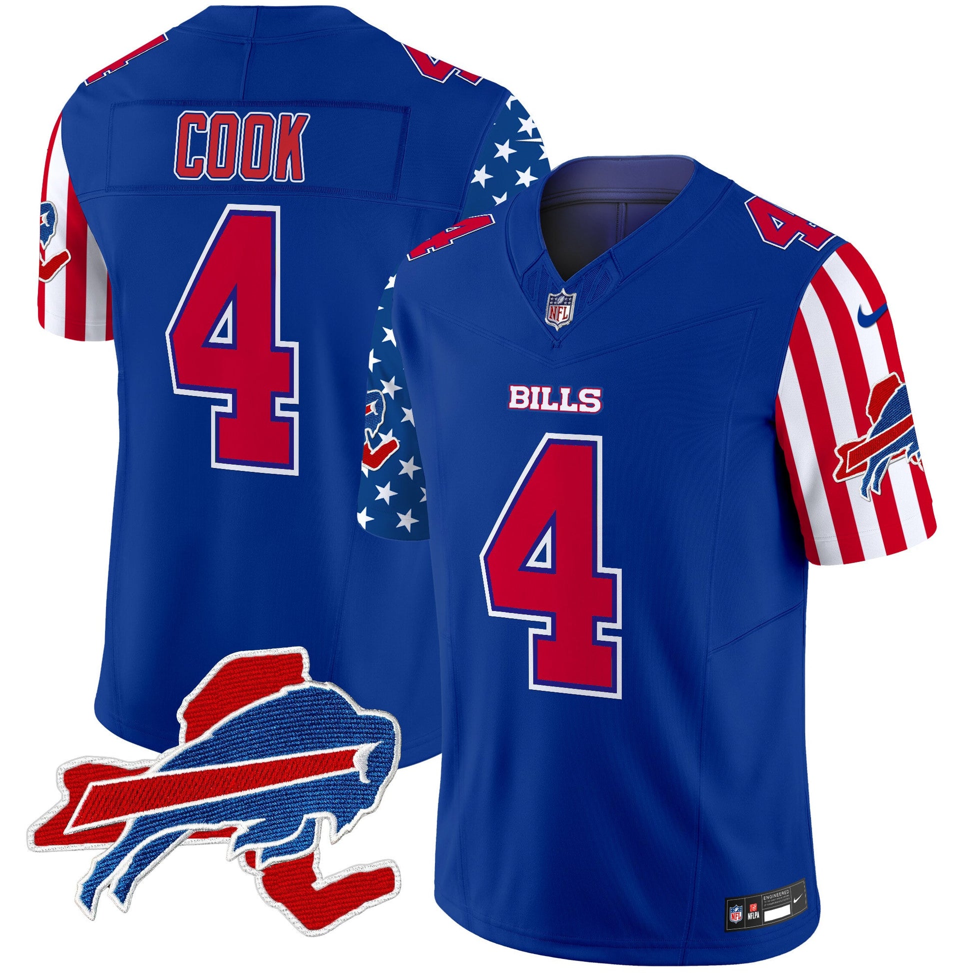 Men's Bills American Style Vapor Limited Jersey - All Stitched