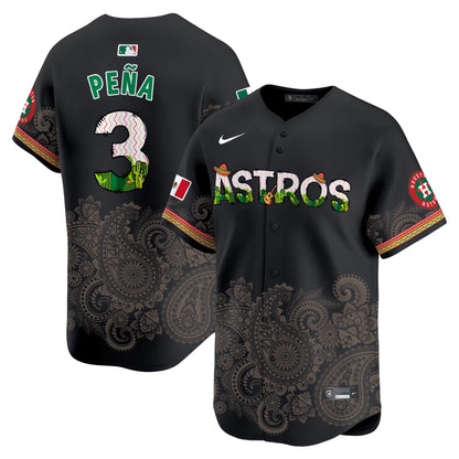 Houston Astros Paisley Mexico Vapor Premier Limited Jersey V4 - Printed