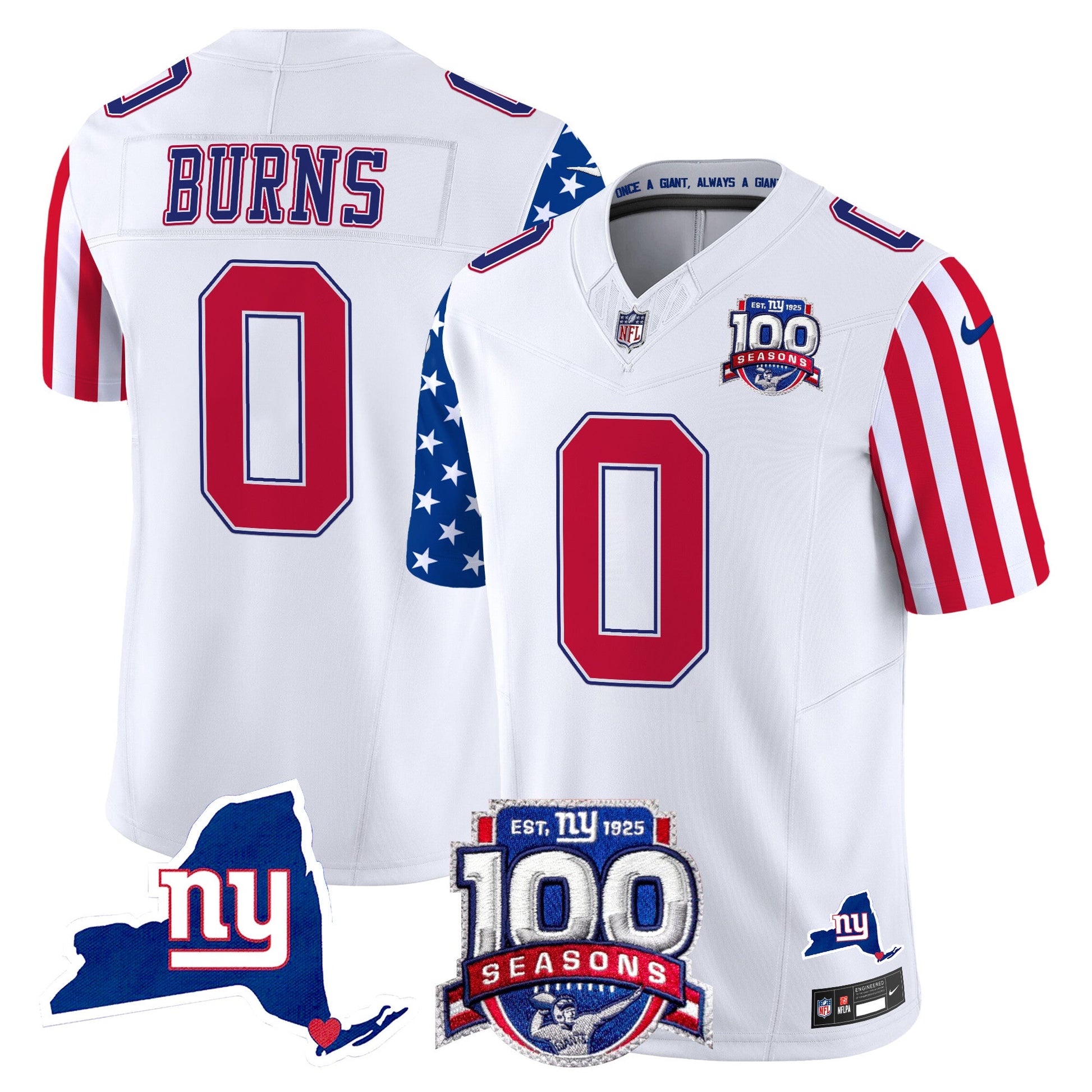 Men's New York Giants American Style Vapor Limited Jersey - All Stitched