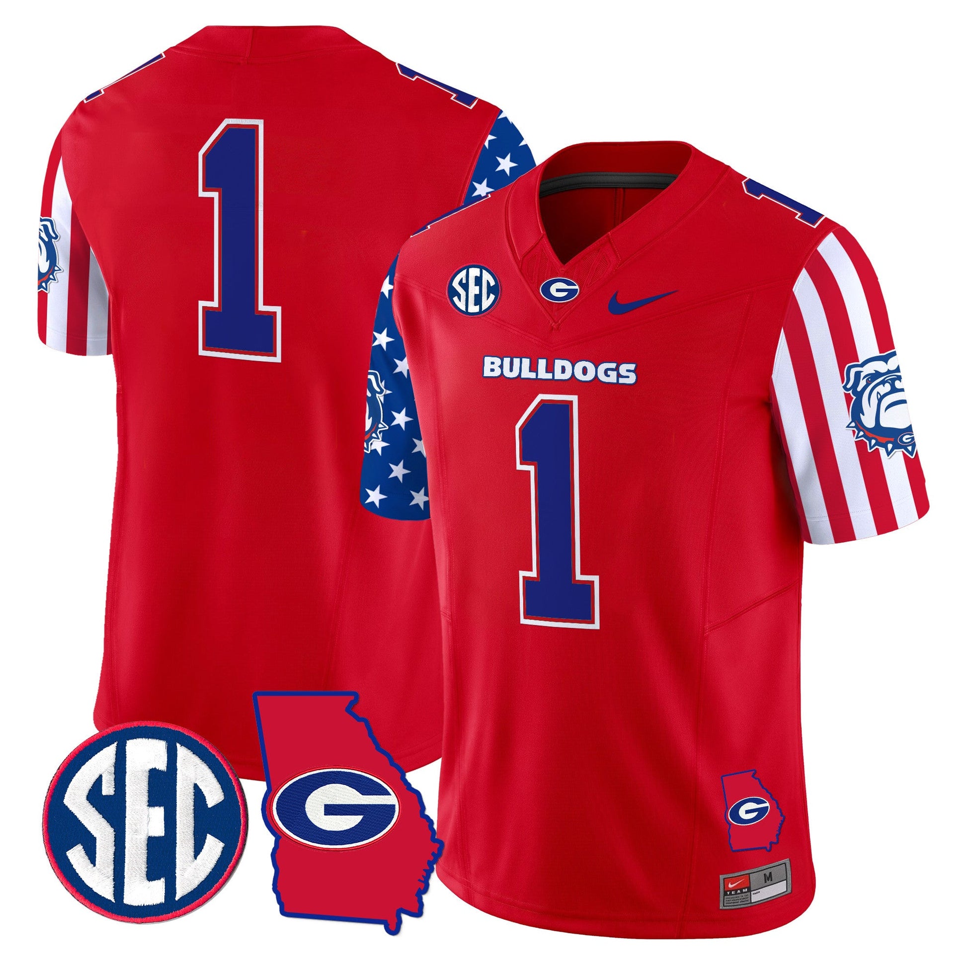 Men's Georgia Bulldogs American Style Vapor Limited Jersey - All Stitched