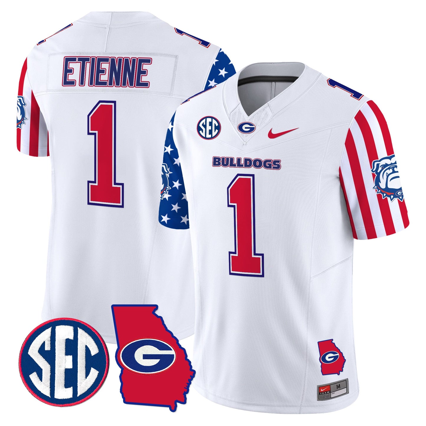 Men's Georgia Bulldogs American Style Vapor Limited Jersey - All Stitched
