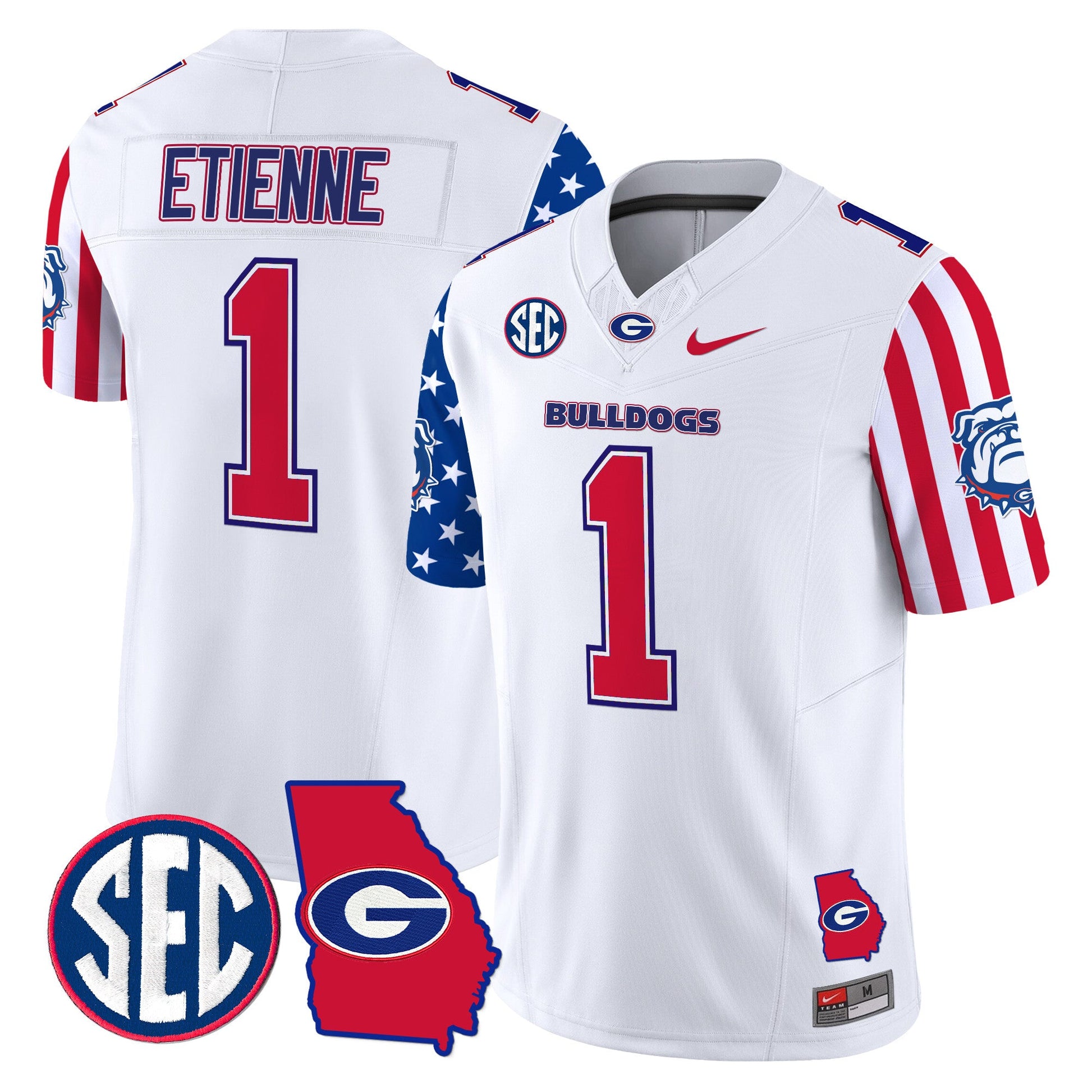 Men's Georgia Bulldogs American Style Vapor Limited Jersey - All Stitched
