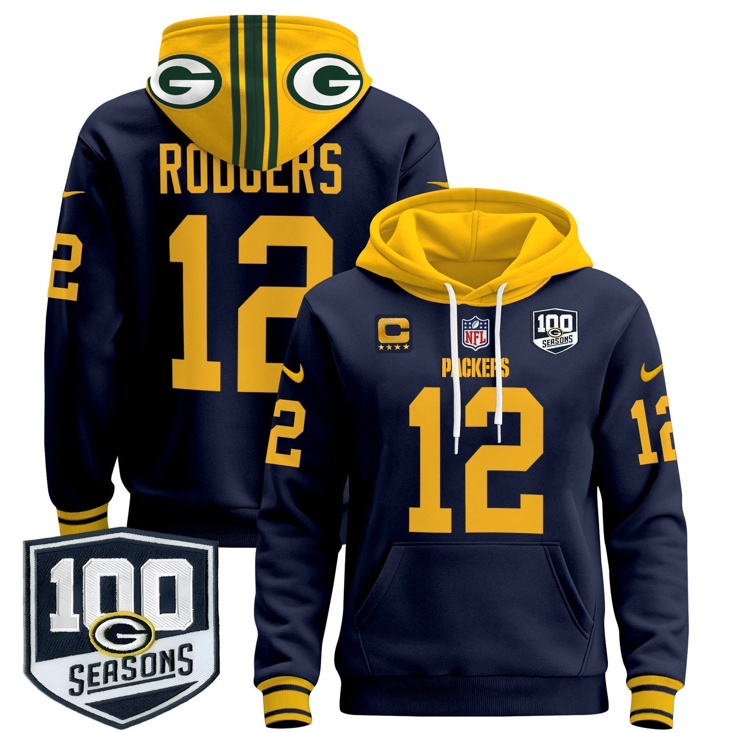 GB Throwback 2024 Pullover Hoodie - All Stitched