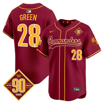Men's Washington Commanders 90th Anniversary Patch Vapor Premier Limited Jersey - All Stitched