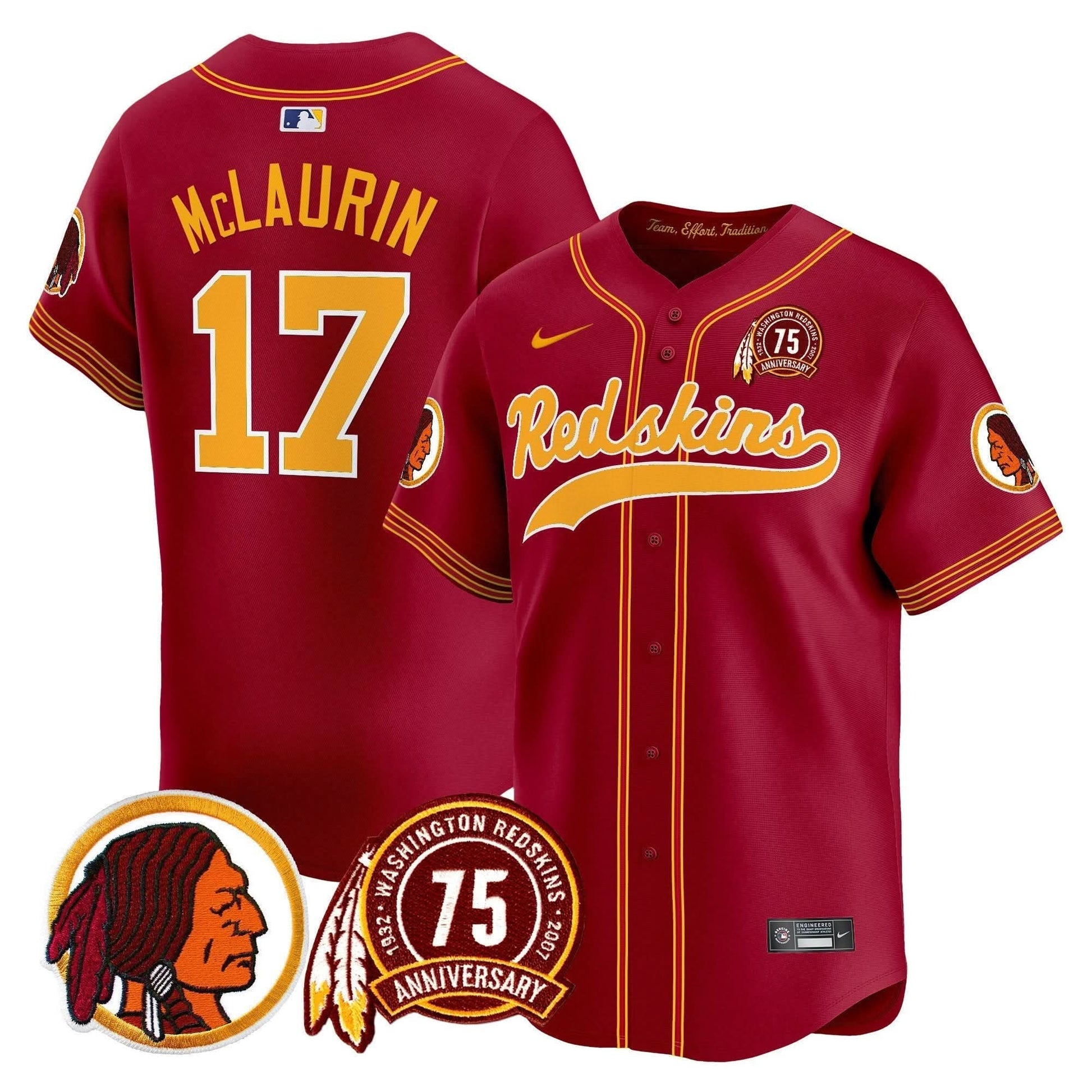 WR 75th Patch Throwback Vapor Premier Limited Jersey - All Stitched