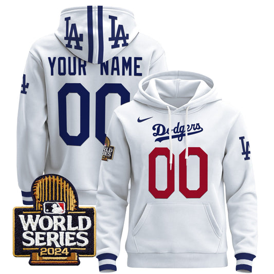 Dodgers 2024 World Series Custom Pullover Hoodie-NQD
