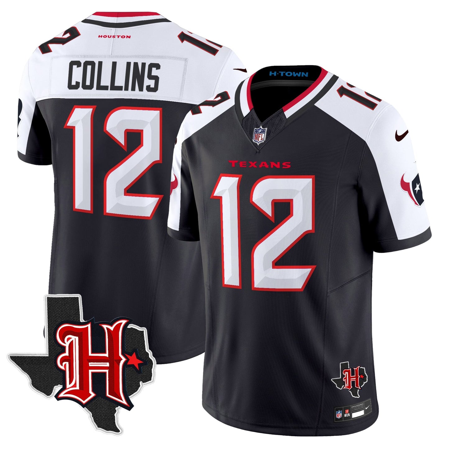 Men's Houston Texans 2026 Texas Patch Vapor Limited Jersey V5 - All Stitched