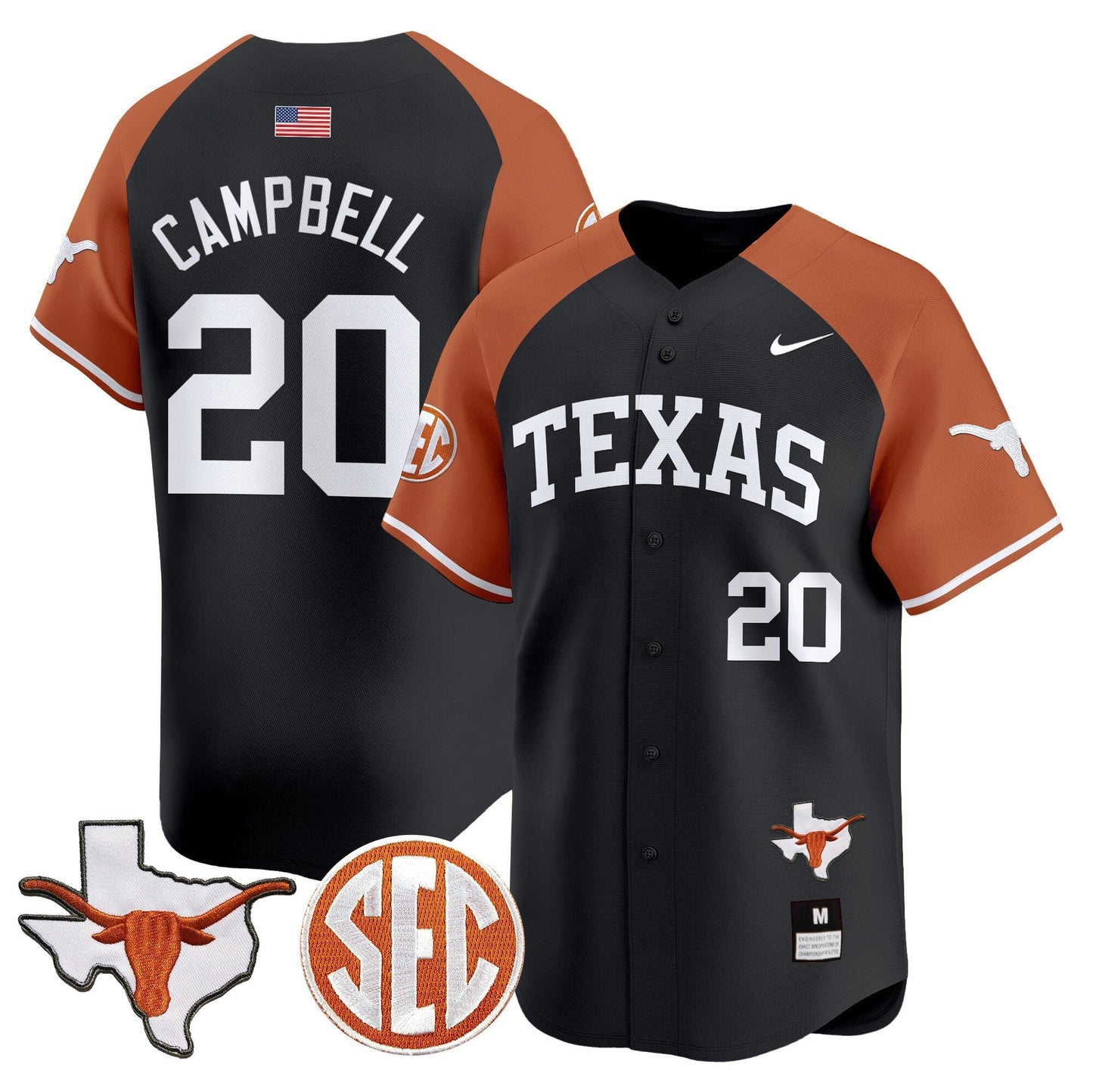 TEX 2024 Vapor Premier Baseball Jersey - All Stitched