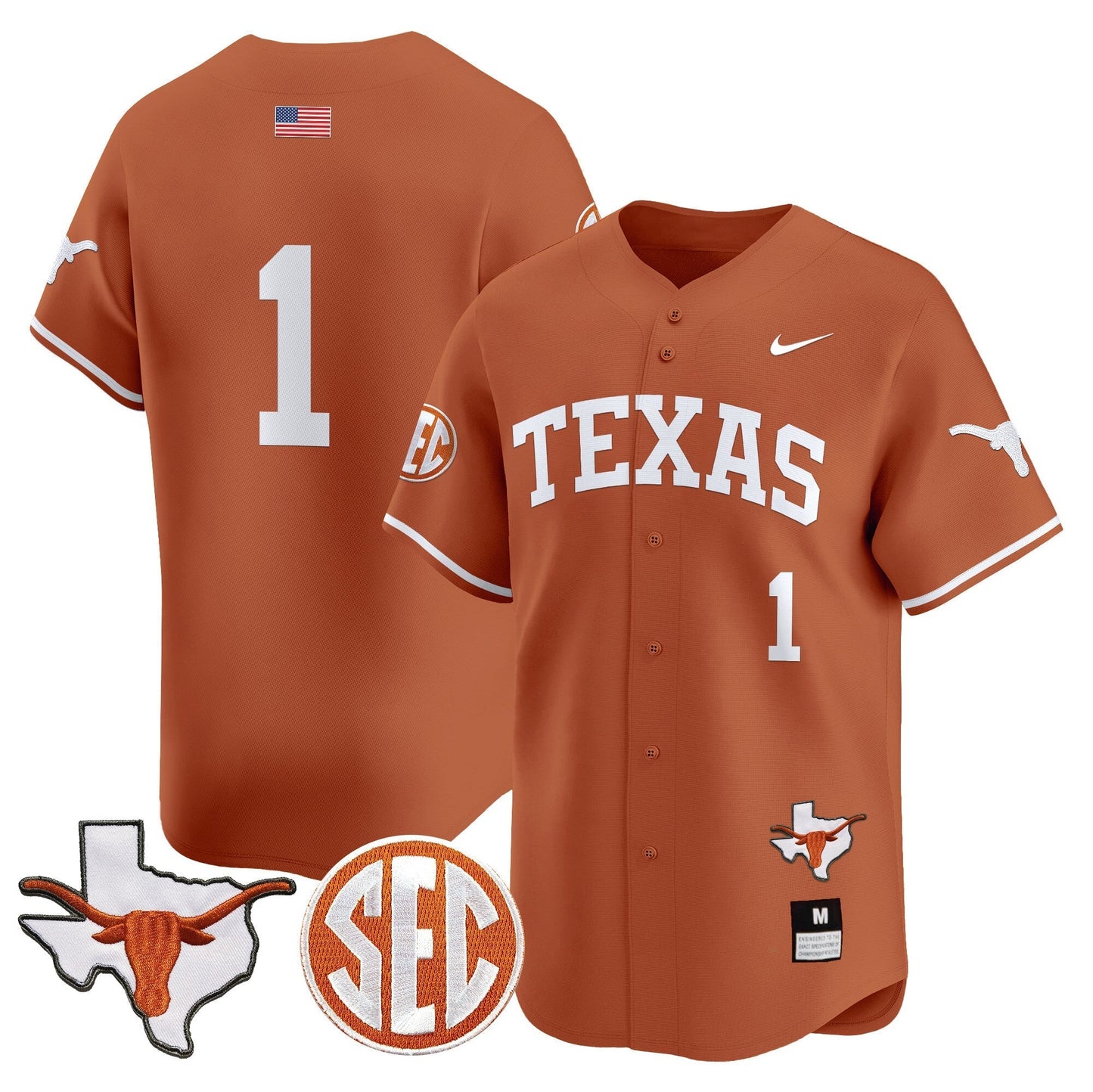 TEX 2024 Vapor Premier Baseball Jersey - All Stitched