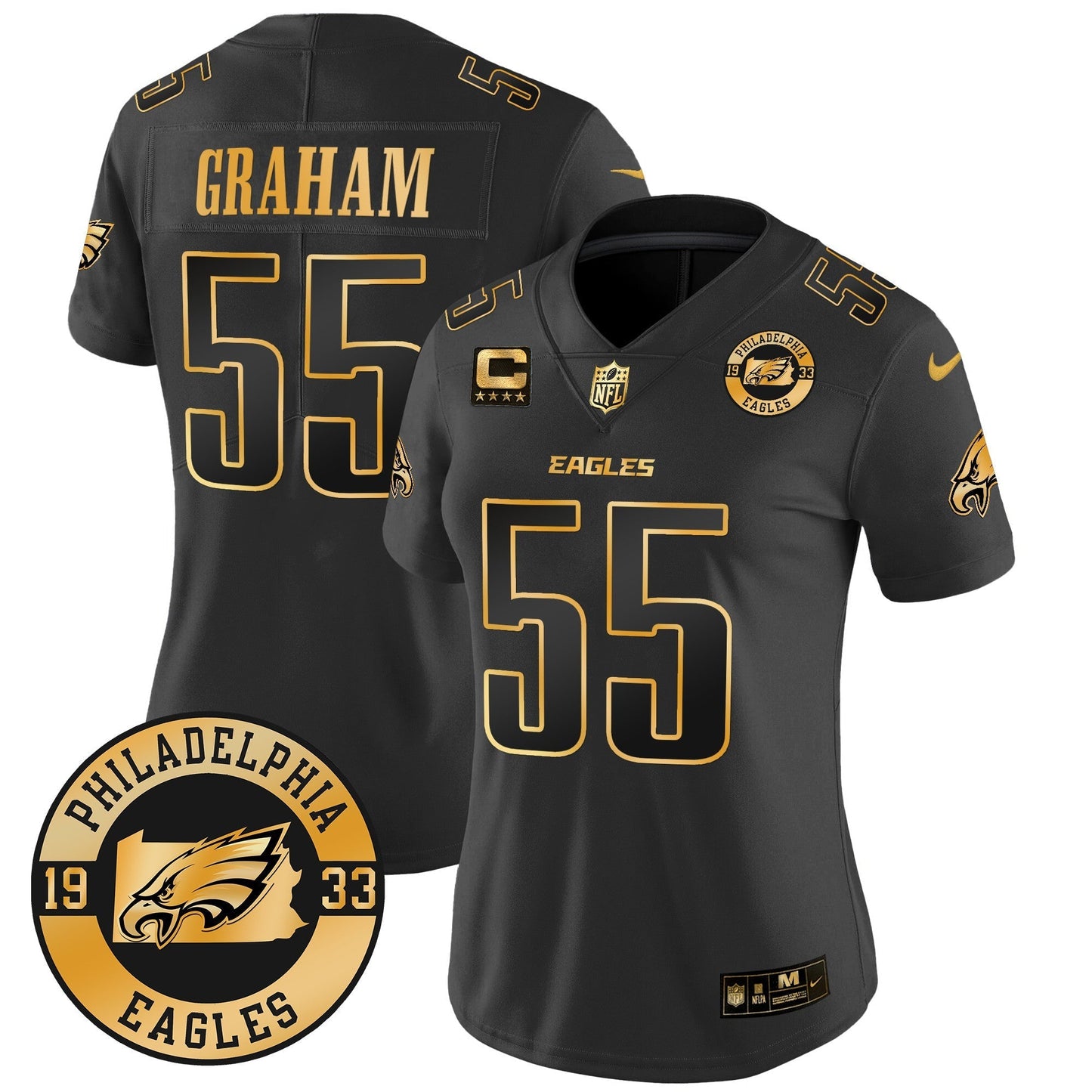 WoEagles 2024 Gold Vapor Limited Jersey - Est. 1933 Patch - All Stitched