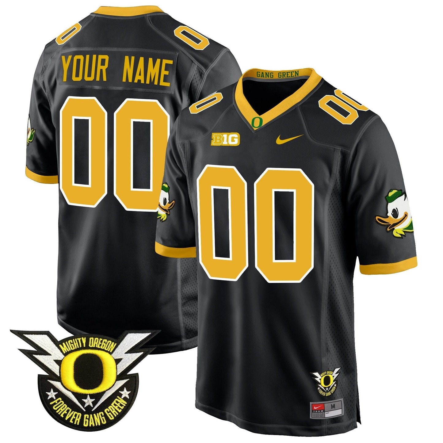ORE 2024 Forever Gang Green & BIG Patch Game Custom Jersey - All Stitched