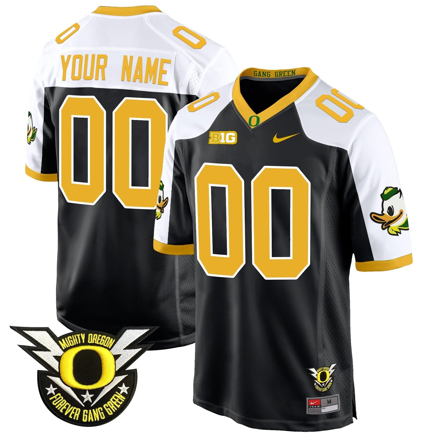 ORE 2024 Forever Gang Green & BIG Patch Game Custom Jersey - All Stitched