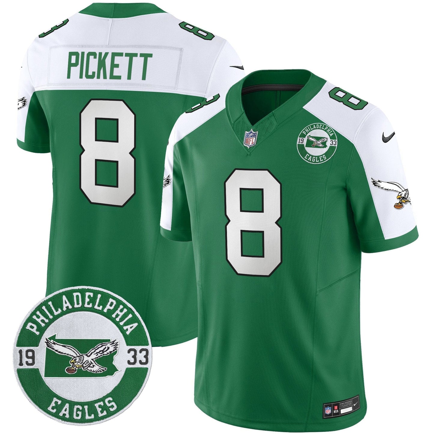 PHI 2025 Throwback Vapor Limited Jersey - Est. 1933 Patch - All Stitched