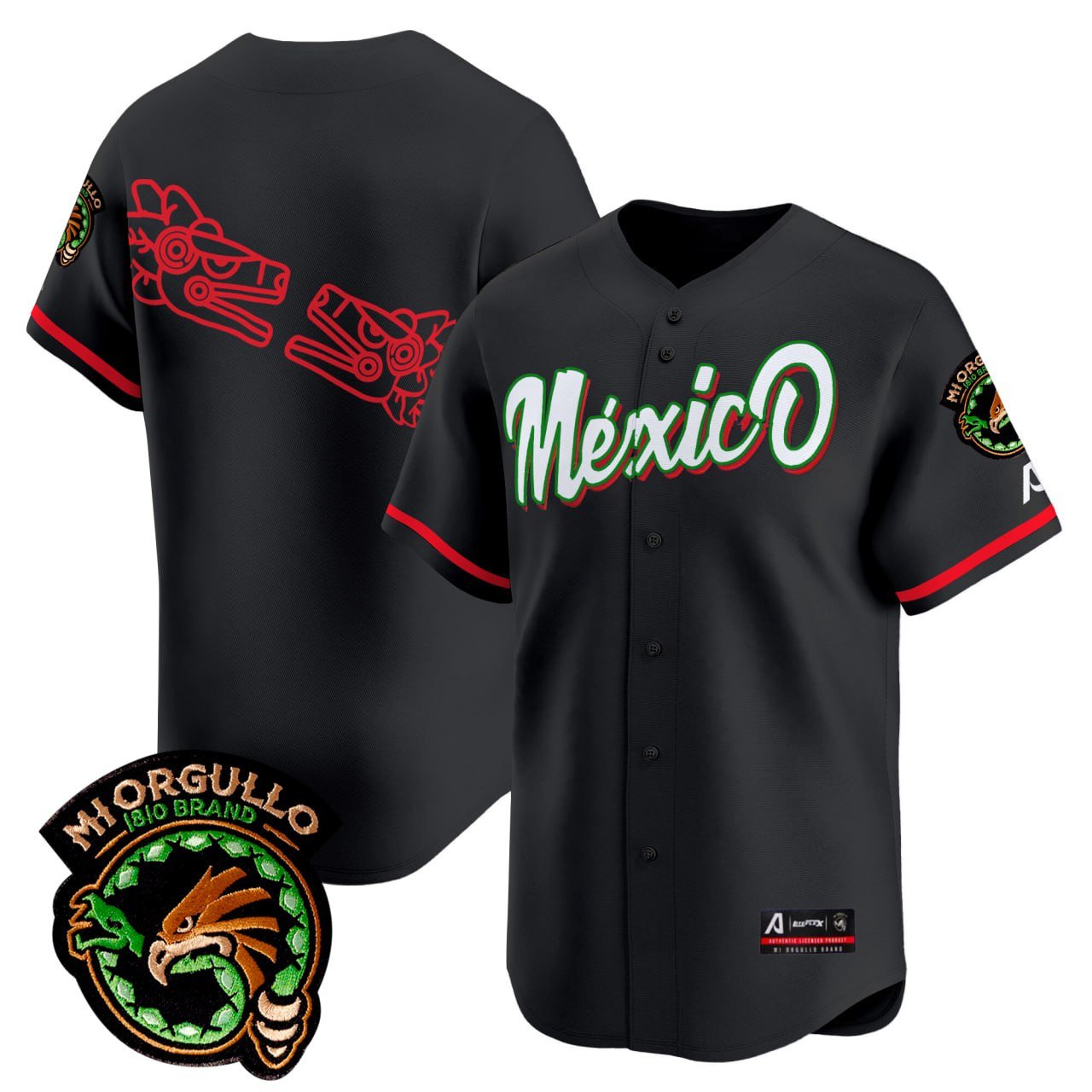 Mexico Quetzalcoatl Baseball Jersey - All Stitched