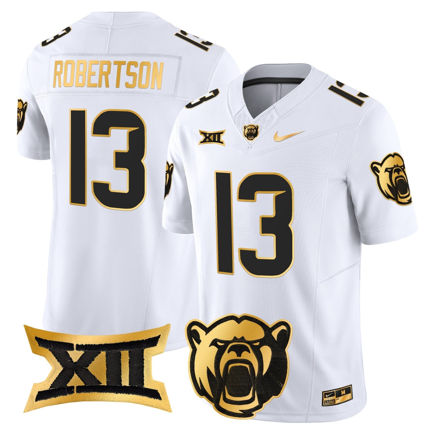Baylor Bears 2024 Gold Vapor Limited Jersey - All stitched