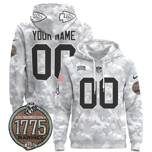 Chiefs 2024 Salute to Service Establishment Year Patch Custom Pullover Hoodie-NQD