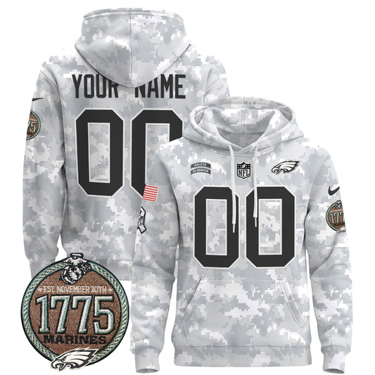 PHI 2024 Salute to Service Establishment Year Patch Custom Pullover Hoodie-NQD