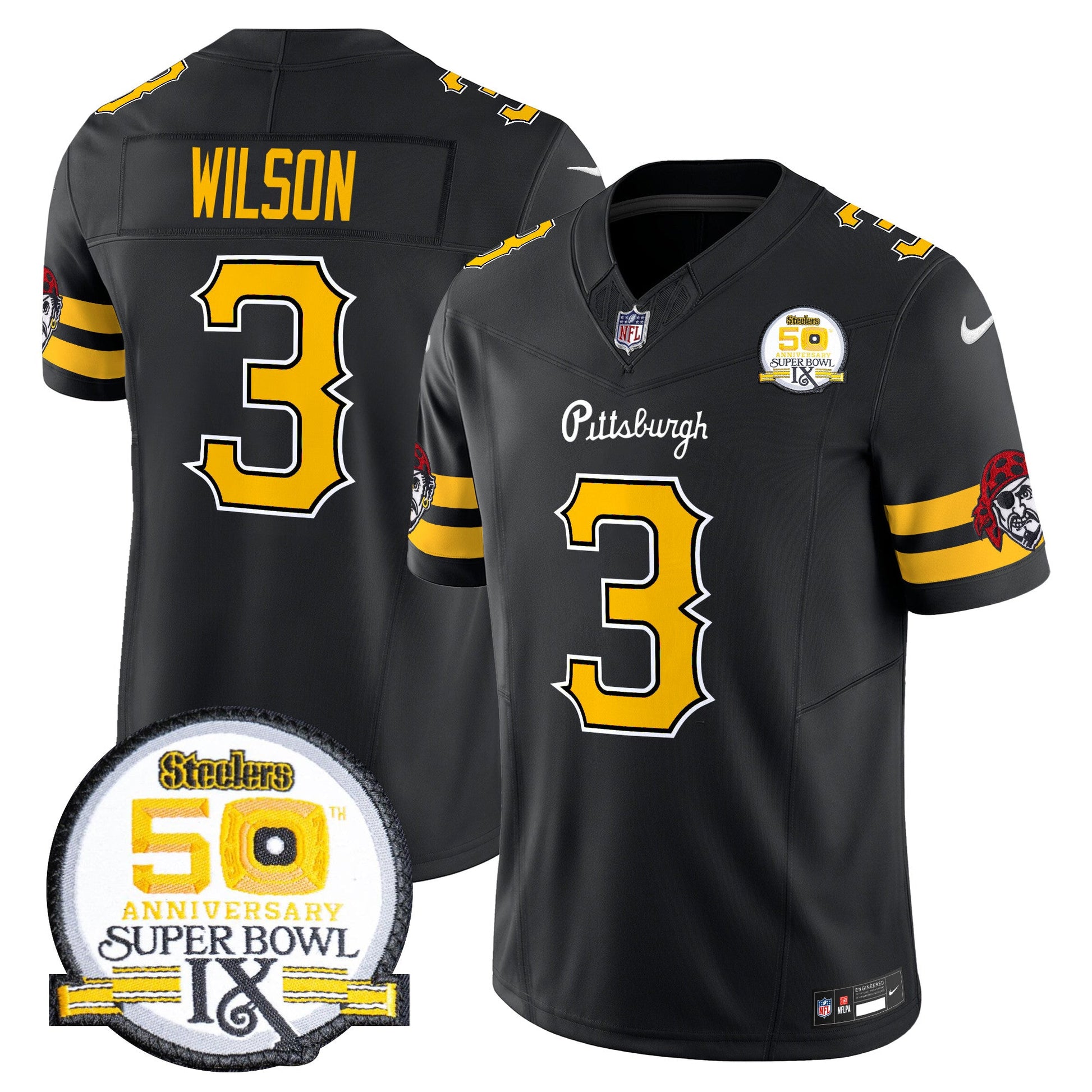 Men's Pittsburgh Steelers 2024 Vapor Limited Jersey - All Stitched