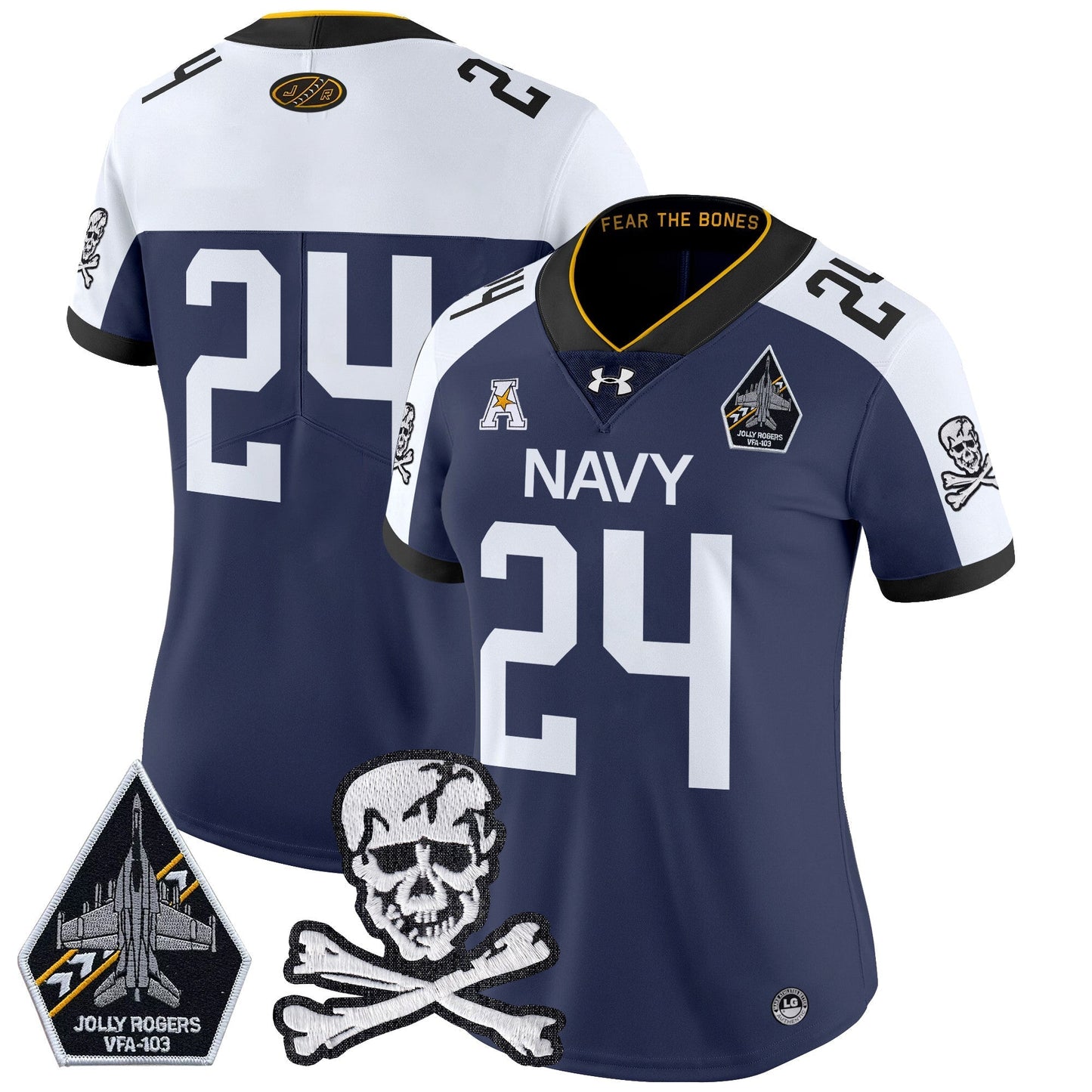 Women Navy MID 2024 Vapor Limited Jersey - All Stitched