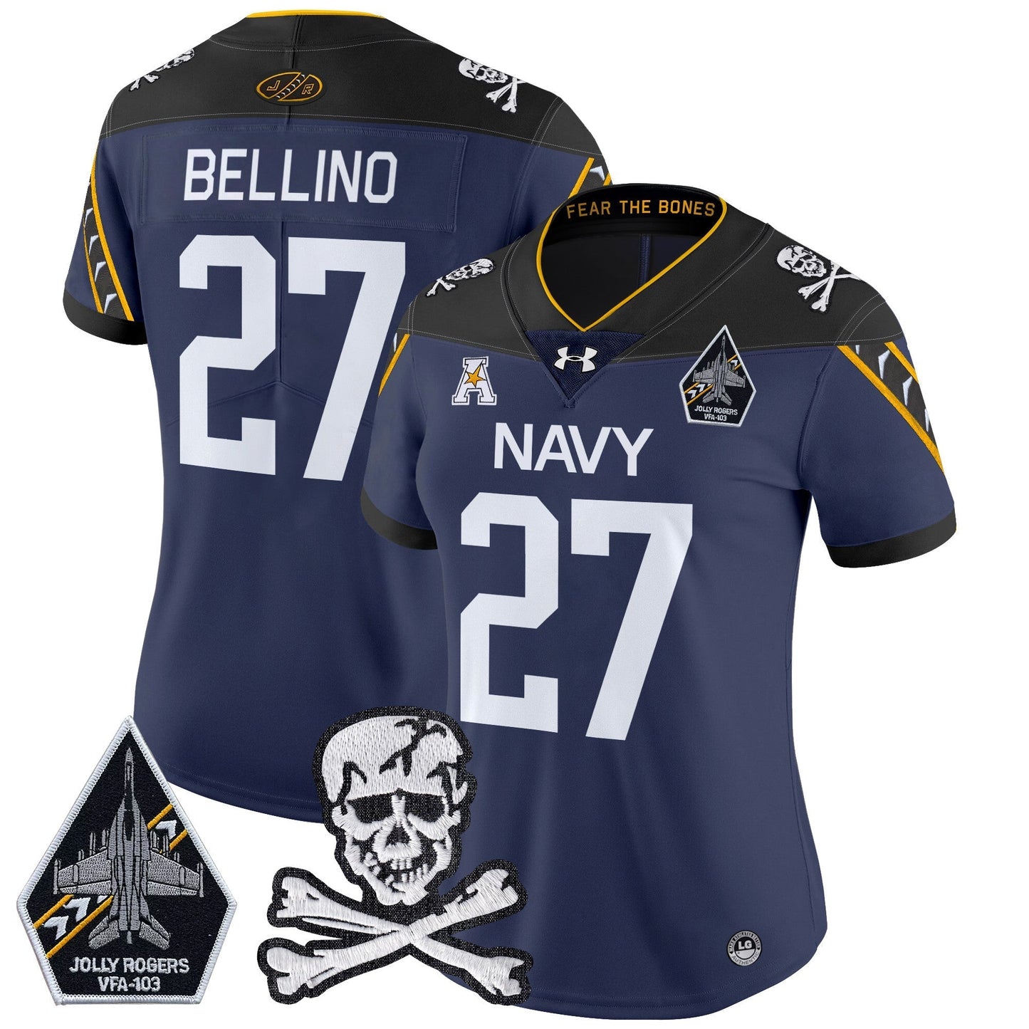 Women Navy MID 2024 Vapor Limited Jersey - All Stitched