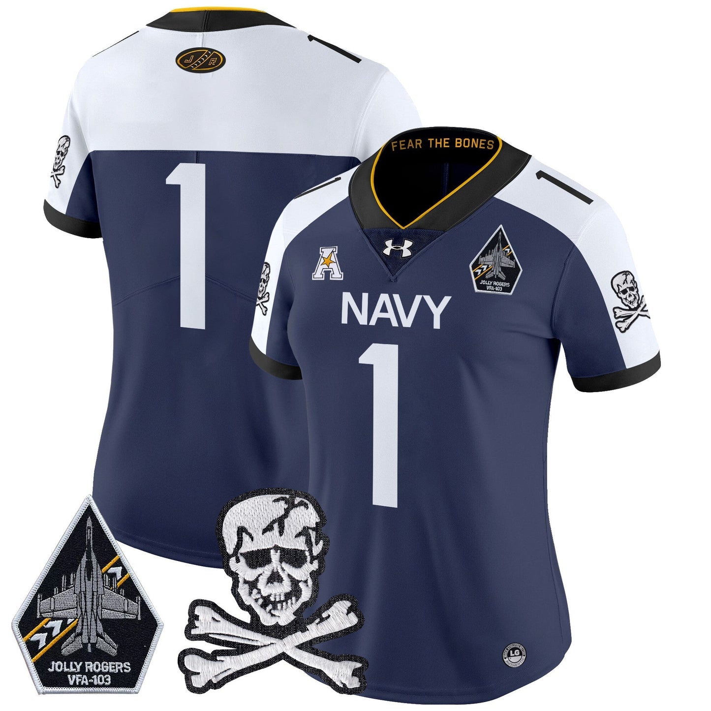 Women Navy MID 2024 Vapor Limited Jersey - All Stitched