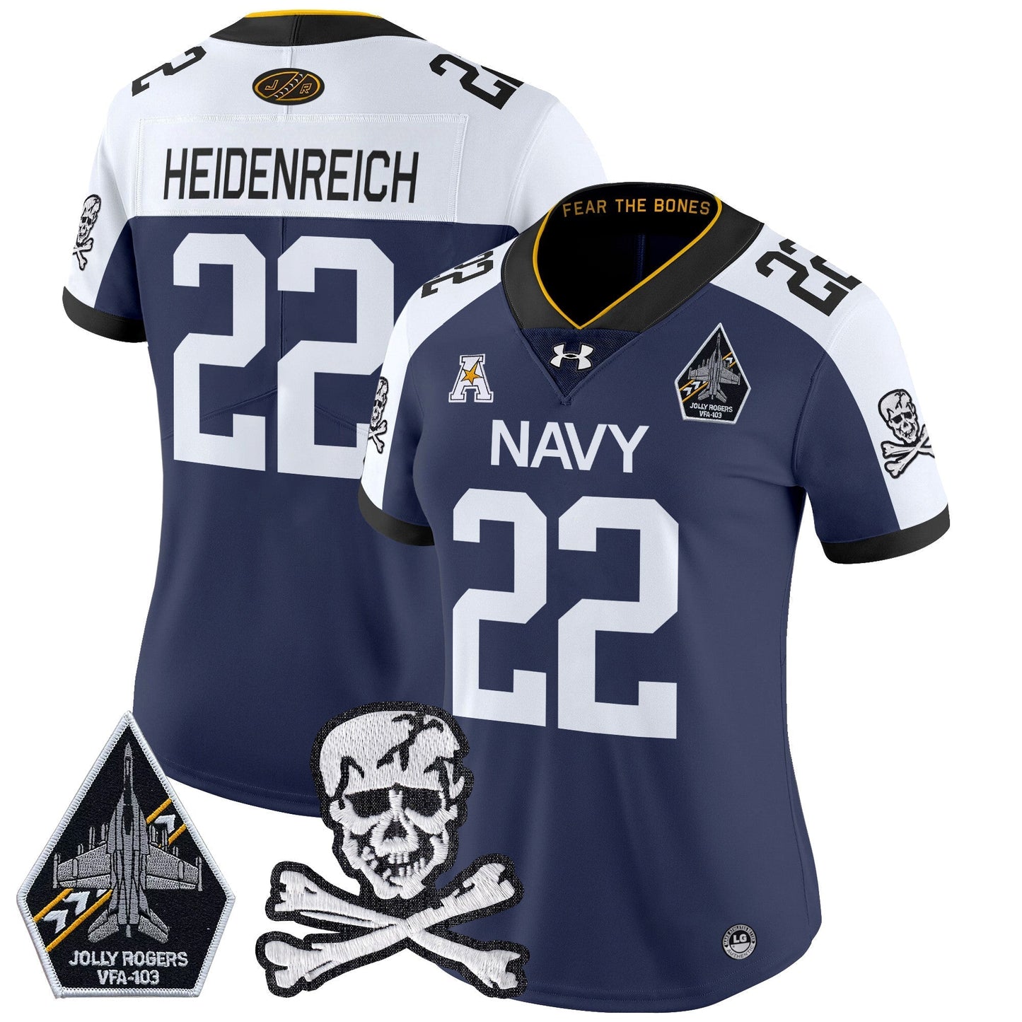 Women Navy MID 2024 Vapor Limited Jersey - All Stitched