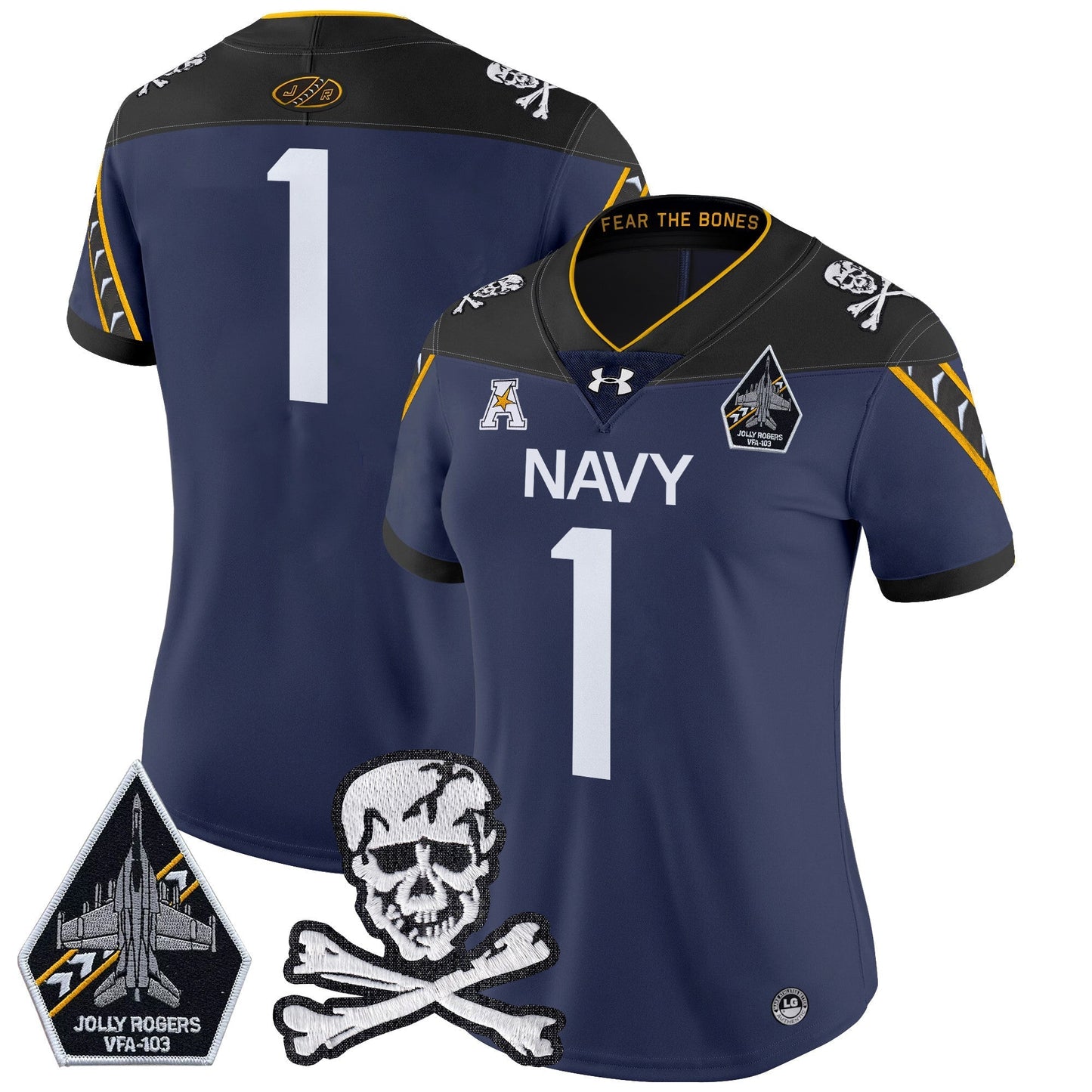 Women Navy MID 2024 Vapor Limited Jersey - All Stitched