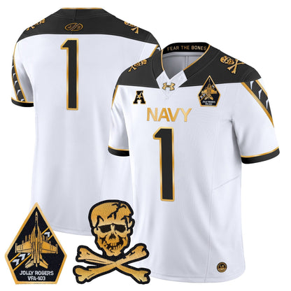 Navy MID 2024 Gold Vapor Limited Jersey - All Stitched