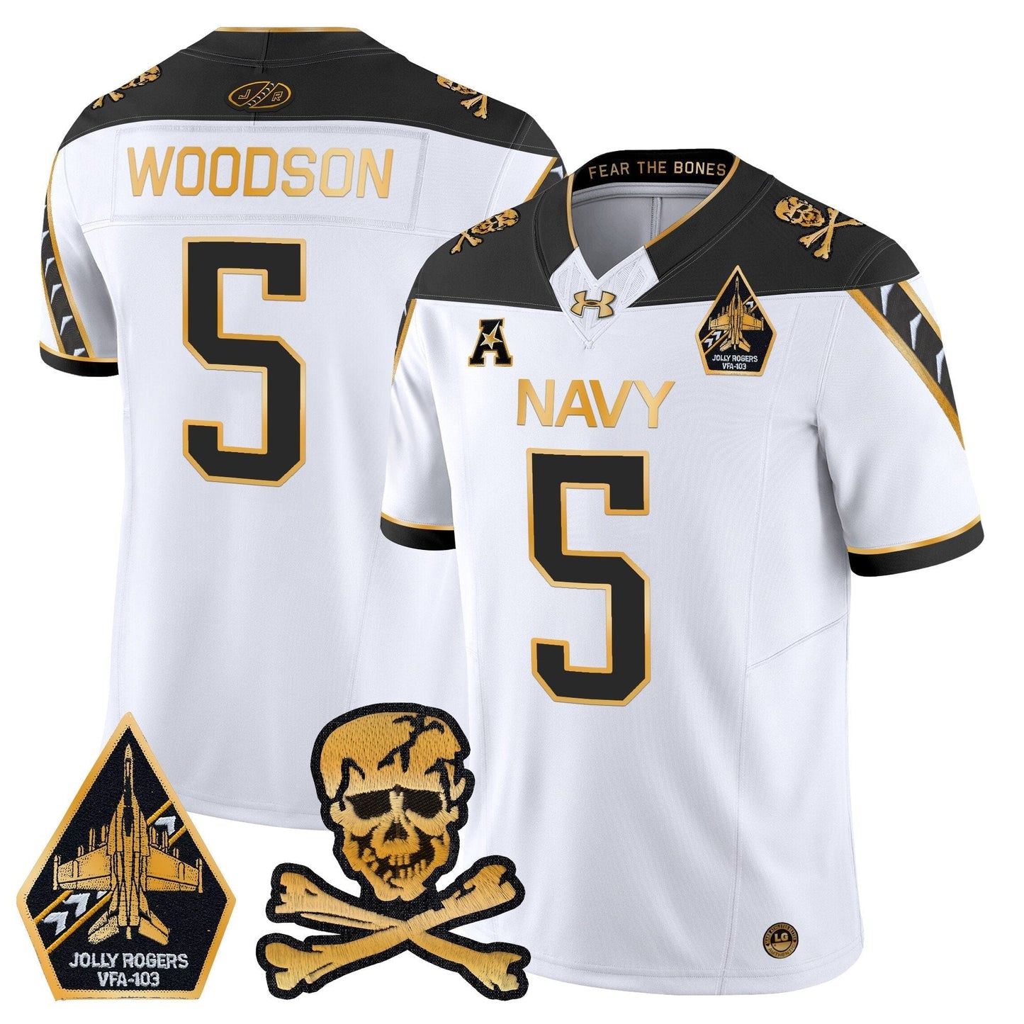 Navy MID 2024 Gold Vapor Limited Jersey - All Stitched