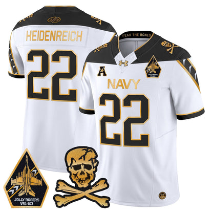 Navy MID 2024 Gold Vapor Limited Jersey - All Stitched