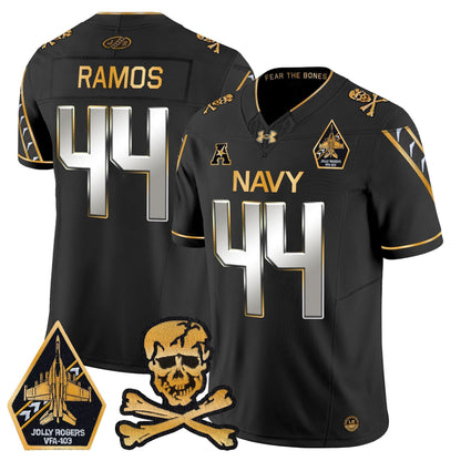 Navy MID 2024 Gold Vapor Limited Jersey - All Stitched